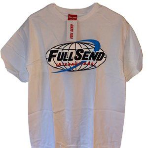 *EXCLUSIVE white FULL SEND "International" T-shirt (Medium)